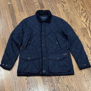 Polo by Ralph Lauren Quilted Dark Blue Shirt Jacket